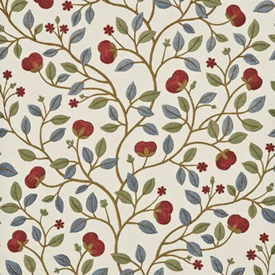 Medlar Wallpaper - Blue and Red - GP & J Baker - BW45025/4 - Premier Wallcovering