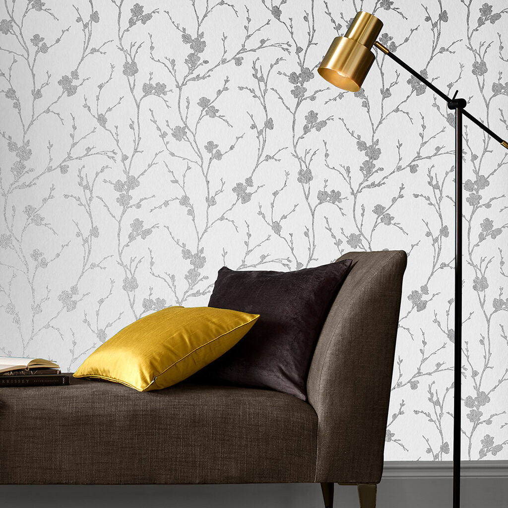 Meiying Wallpaper - Chalk - Graham & Brown - 103526 - Premier Wallcovering