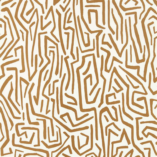 Melodic Wallpaper - Gold/Paper Lantern - Harlequin - HQN2112830 - Premier Wallcovering