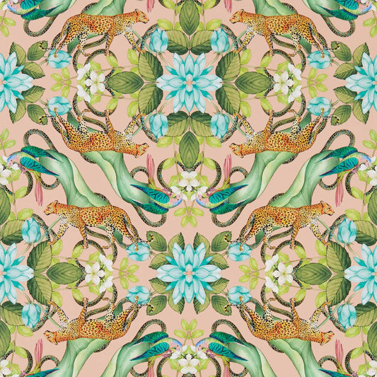 Menagerie Wallpaper - Aqua - Clarke & Clarke - W0131/01 - Premier Wallcovering
