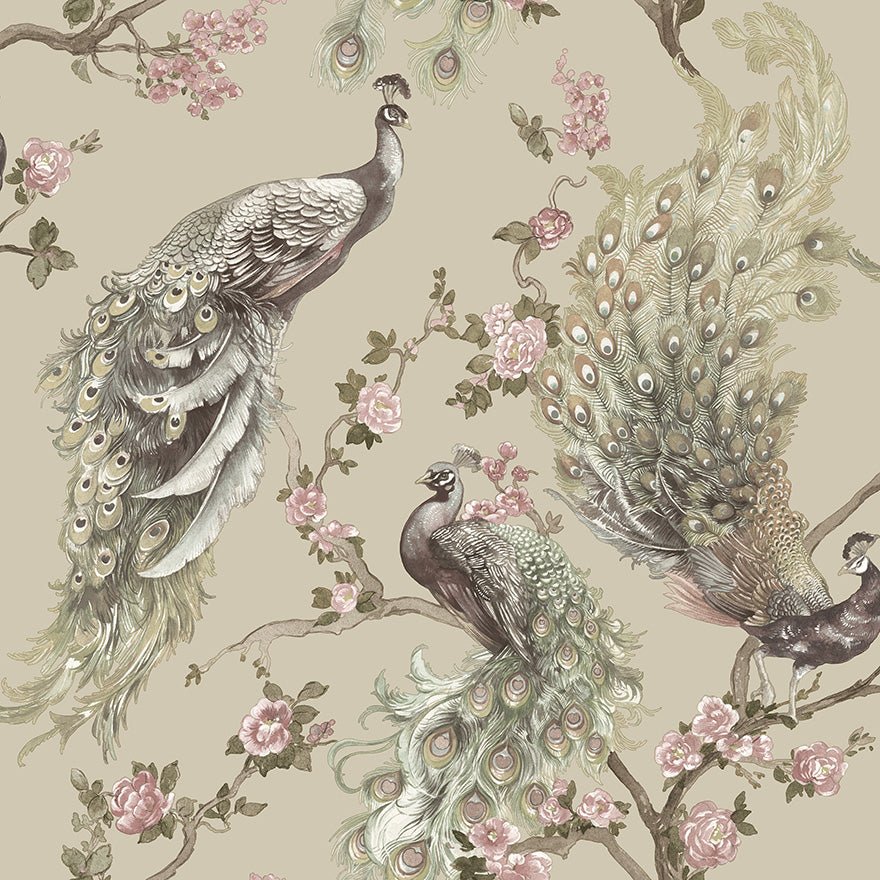 Menali Wallpaper - Beige - Holden Décor - 36271 - Premier Wallcovering