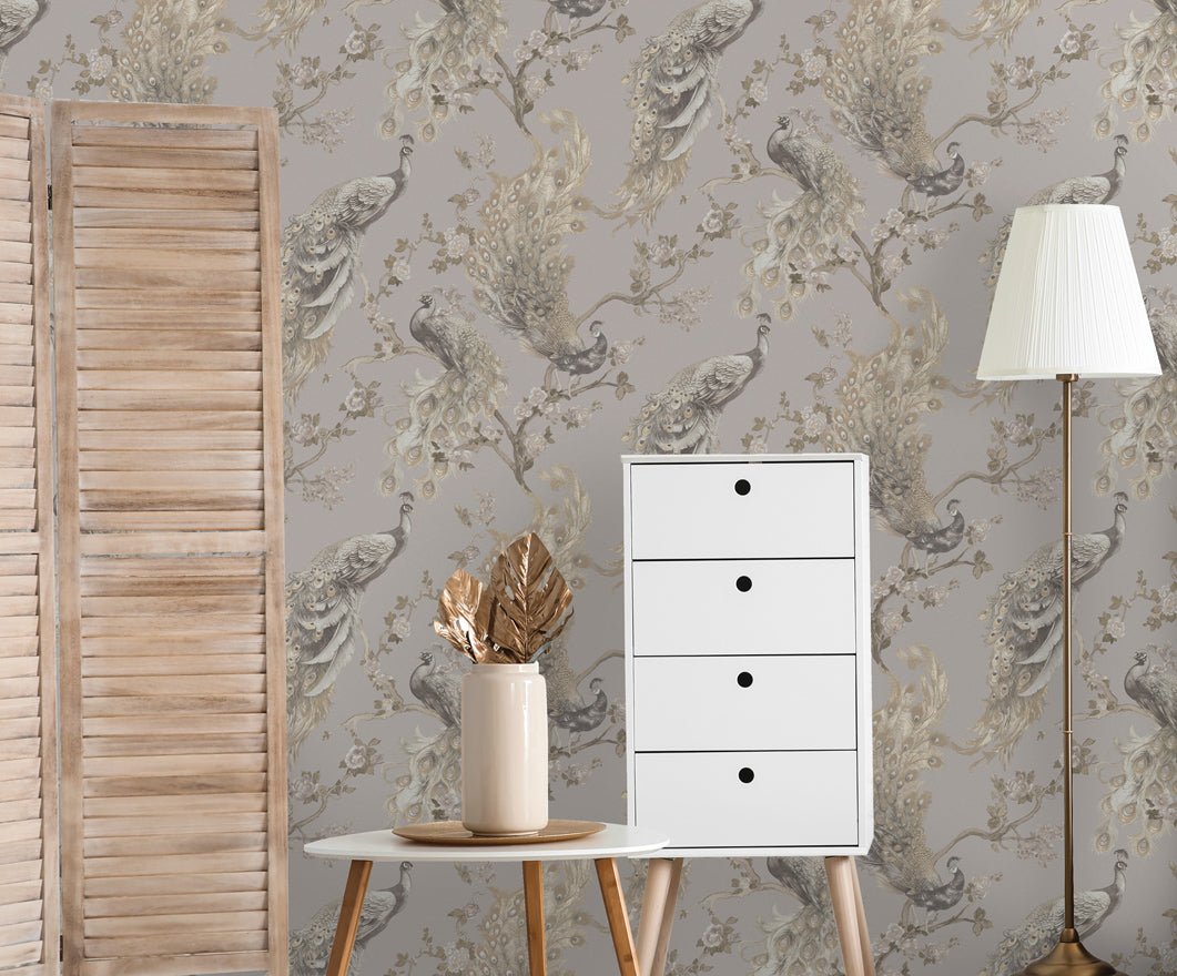 Menali Wallpaper - Grey - Holden Décor - 35920 - Premier Wallcovering