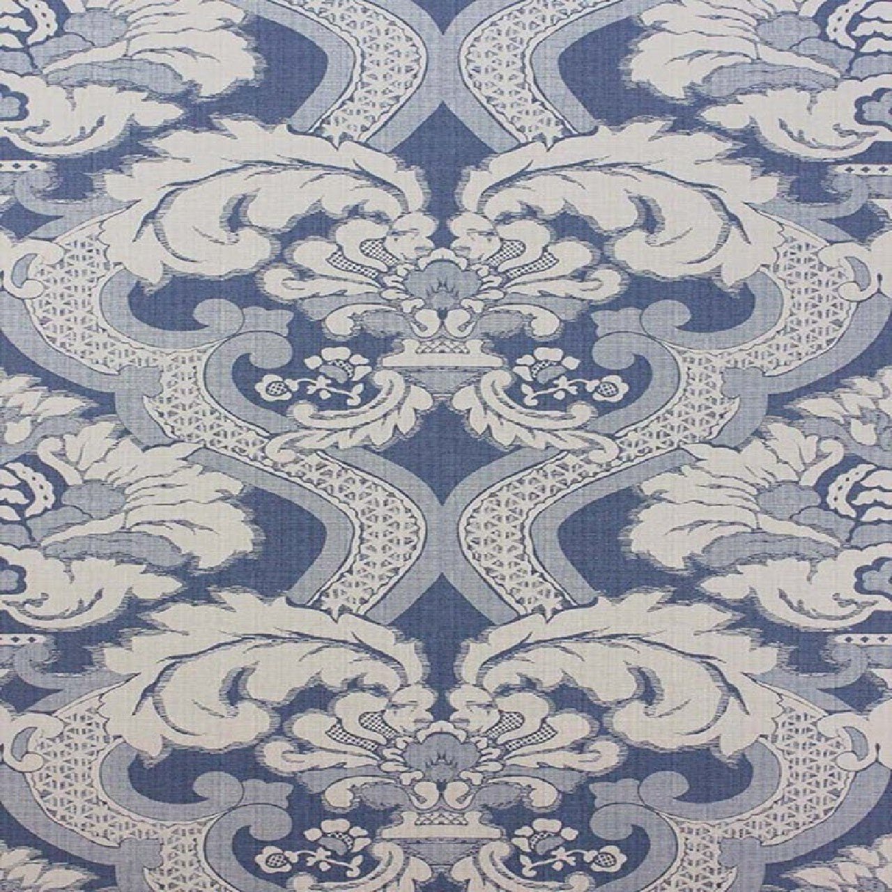 Meredith Wallpaper - Blue - Nina Campbell - NCW4277-07 - Premier Wallcovering