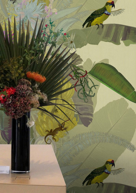 Merian Palm Superwide Wallpaper - Original - Timorous Beasties - SWP/MER/IVY/01 - Premier Wallcovering