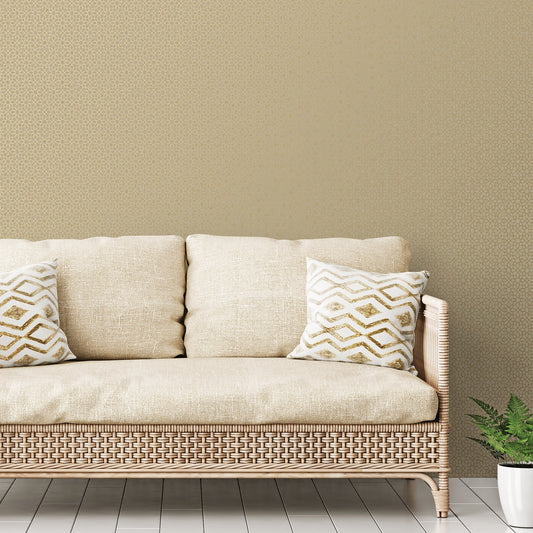 Metallic FX Mosaic Wallpaper - Deep Gold - Galerie - W78183 - Premier Wallcovering