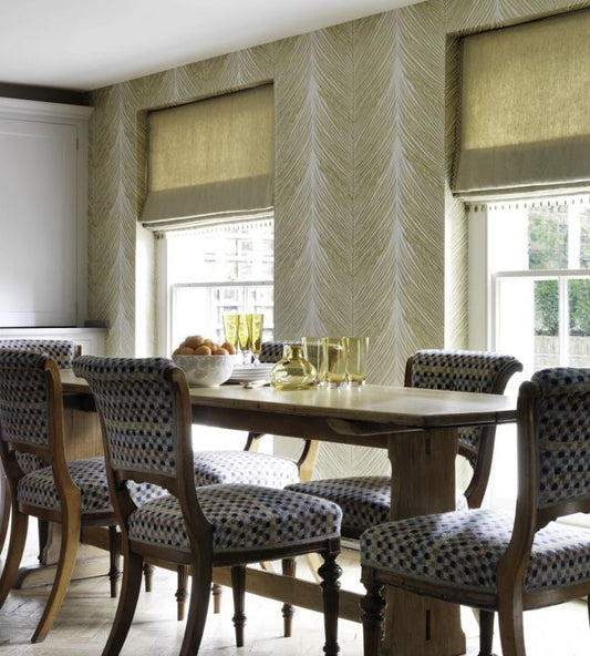 Mey Fern Wallpaper - Gold - Nina Campbell - NCW4154 - 01 - Premier Wallcovering