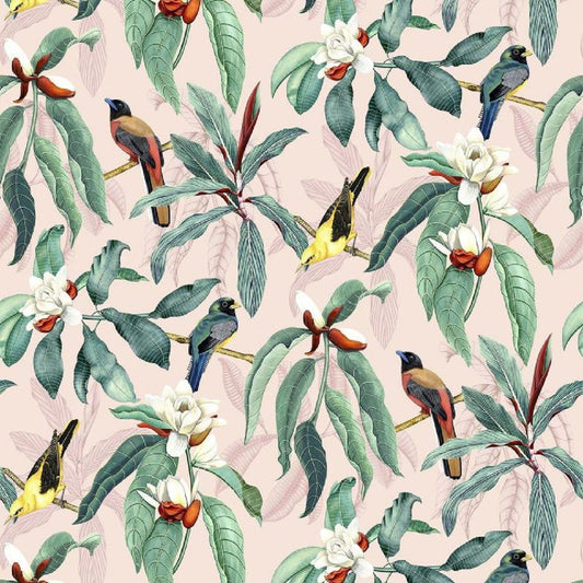 Michelia Wallpaper - Blush - Osborne & Little - W7612-02 - Premier Wallcovering