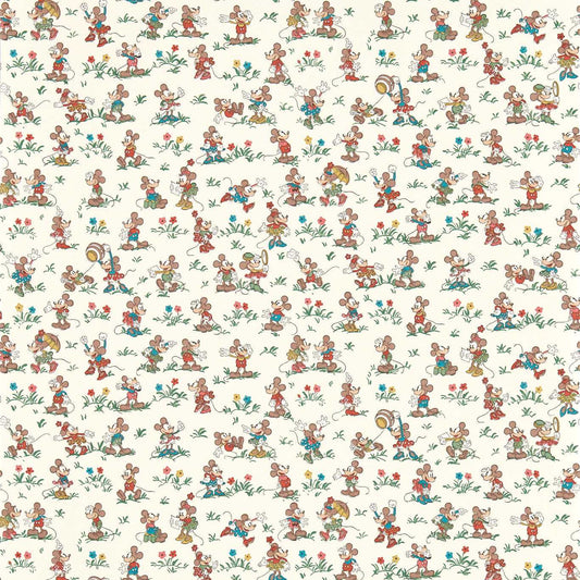 Mickey & Minnie Wallpaper - Allsorts - DDIW217263 - Sanderson - Premier Wallcovering