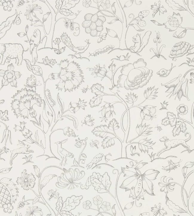Middlemore Wallpaper - Chalk Charcoal - 216693 - Morris & Co - Premier Wallcovering