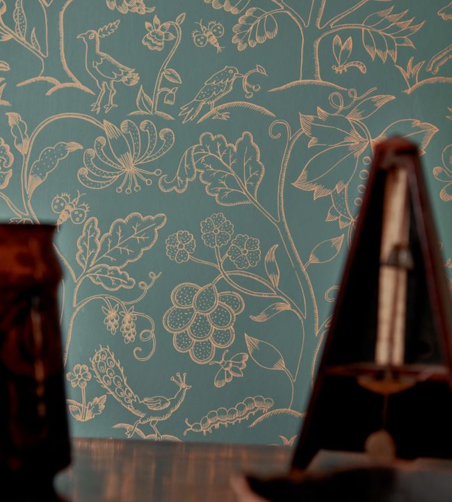 Middlemore Wallpaper - Moss Gold - 216695 - Morris & Co - Premier Wallcovering