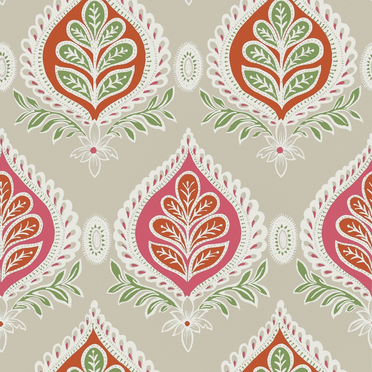 Midland Wallpaper - Pink & Coral - Thibaut - T24315 - Premier Wallcovering