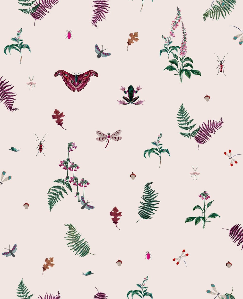 Midnight Beasts Wallpaper - Blush Cream - Joules - 118565 - Premier Wallcovering
