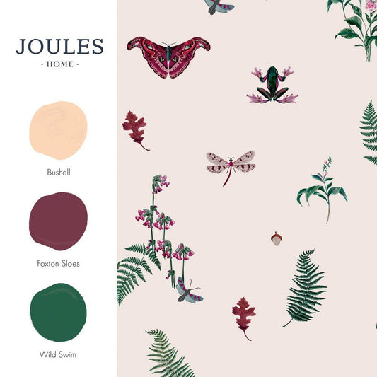 Midnight Beasts Wallpaper - Blush Cream - Joules - 118565 - Premier Wallcovering