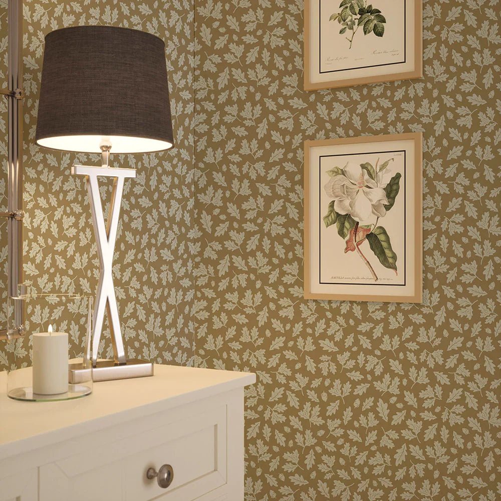 Mighty Oak Wallpaper - Ochre - LAN100149 - Lucie Annabel - Premier Wallcovering