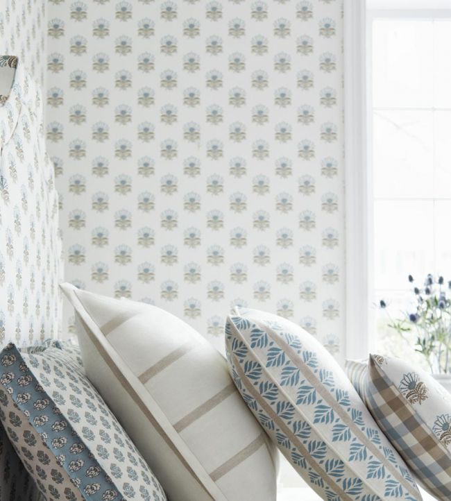 Milford Wallpaper - Blue - AT15157 - Anna French - Premier Wallcovering