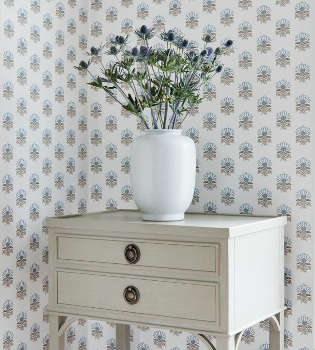 Milford Wallpaper - Blue - AT15157 - Anna French - Premier Wallcovering