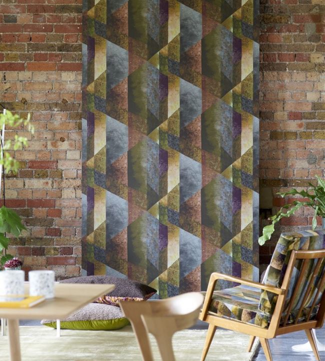 Minakari Geo Wallpaper - Rosewood - PDG1141/02 - Designers Guild - Premier Wallcovering