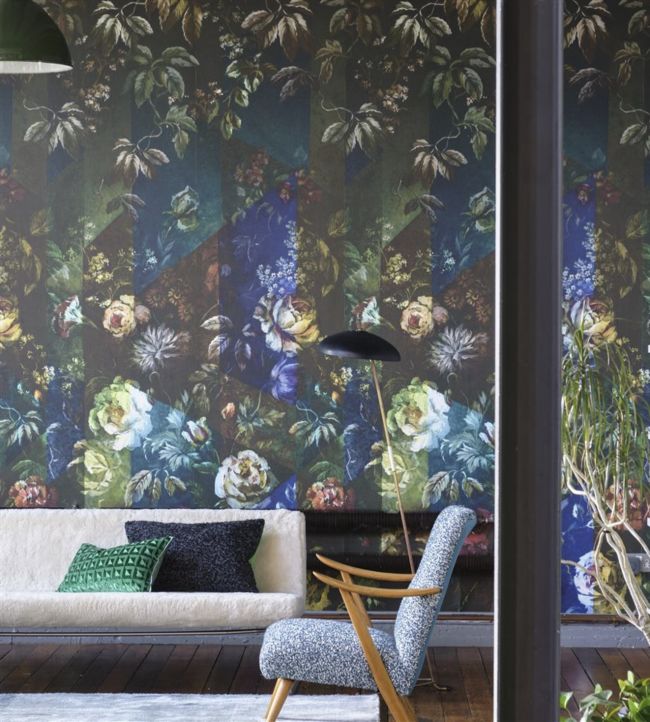 Minakari Cobalt Wallpaper - Cobalt - PDG1131/01 - Designers Guild - Premier Wallcovering