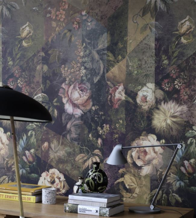 Minakari Cobalt Wallpaper - Rosewood - PDG1131/02 - Designers Guild - Premier Wallcovering