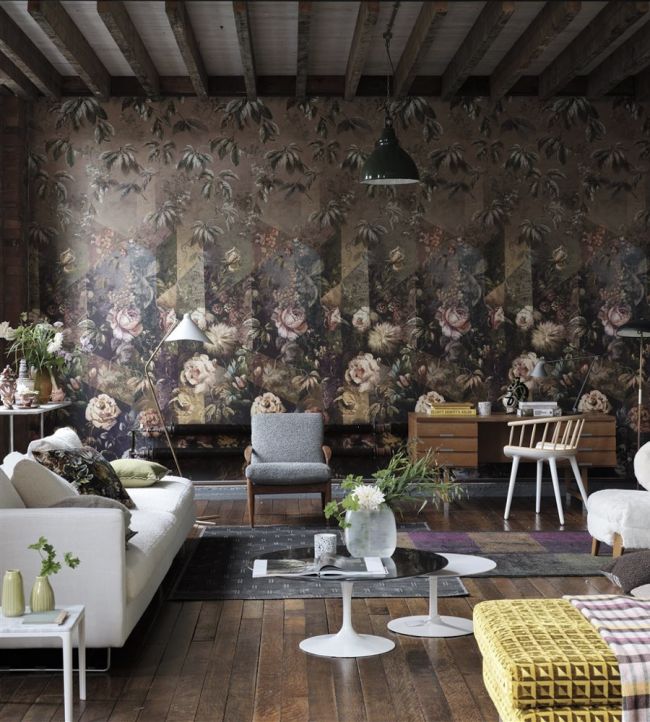 Minakari Cobalt Wallpaper - Rosewood - PDG1131/02 - Designers Guild - Premier Wallcovering