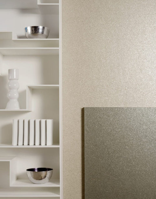Minerals Mica Plain Wallpaper - Beige - Omexco - MIN7100 - Premier Wallcovering