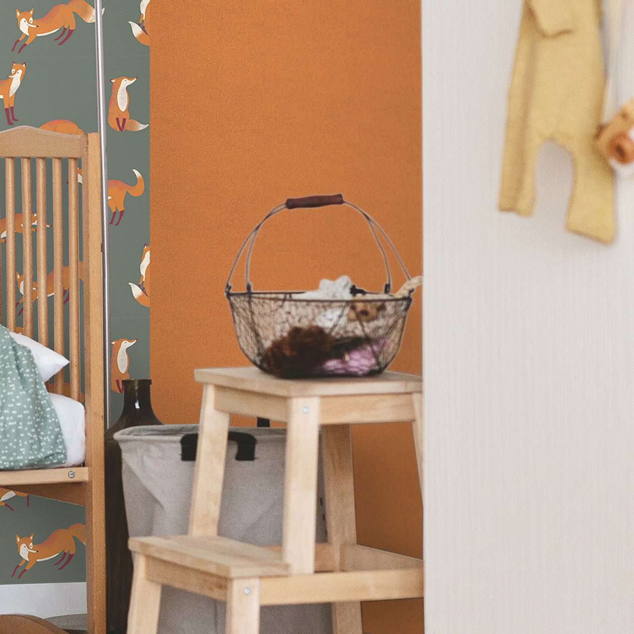 Mini Dots Great Kids Wallpaper - Orange - Hohenberger - 26806 - Premier Wallcovering