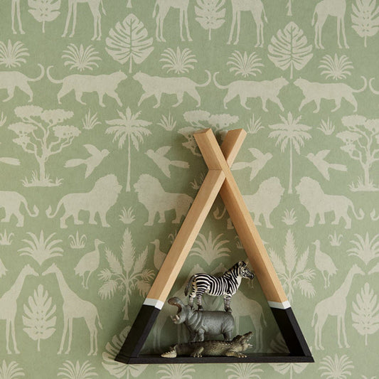 Mini Me Nature Wallpaper - Green - Eijffinger - 399081 - Premier Wallcovering