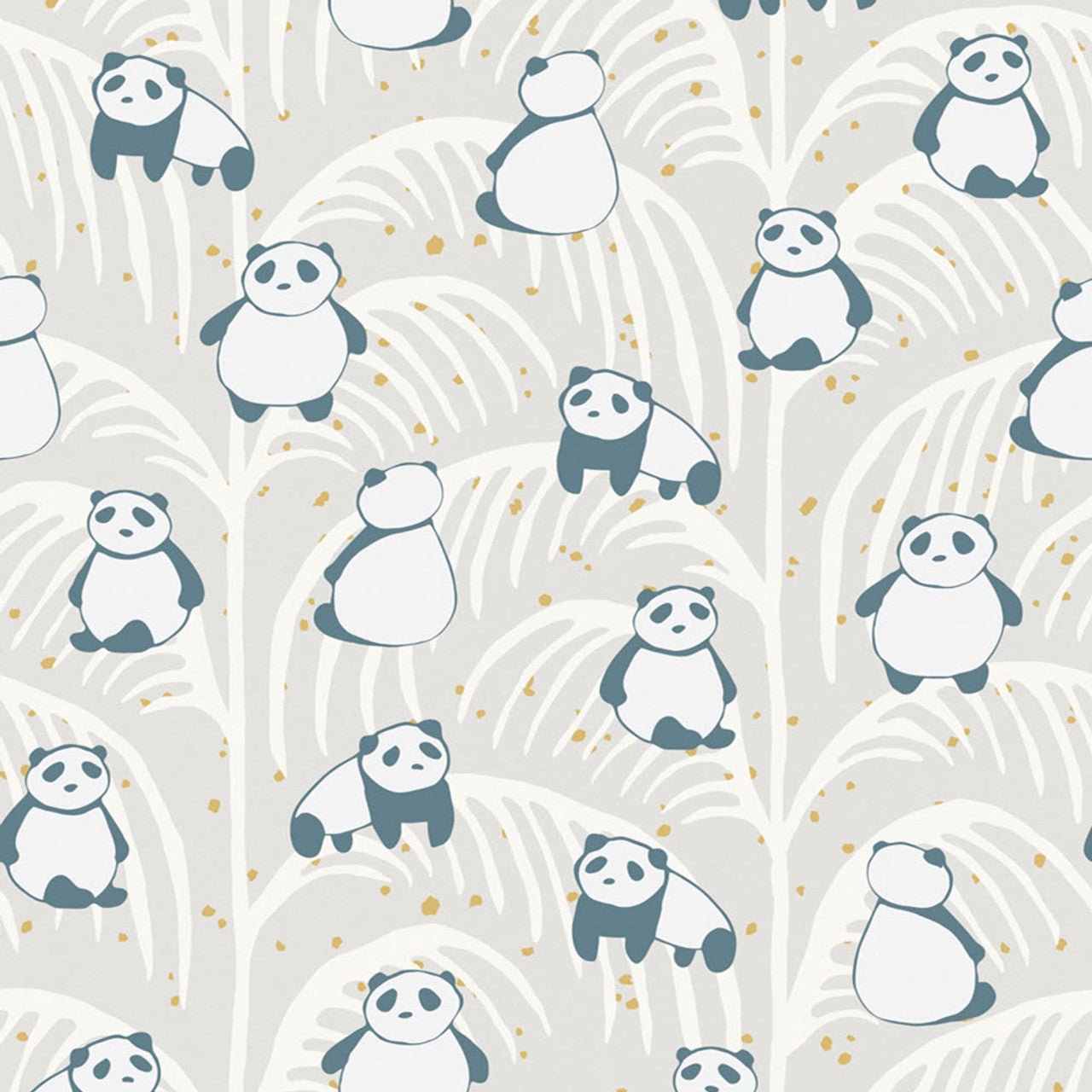 Mini Me Panda Palm Wallpaper - Green - Eijffinger - 399121 - Premier Wallcovering