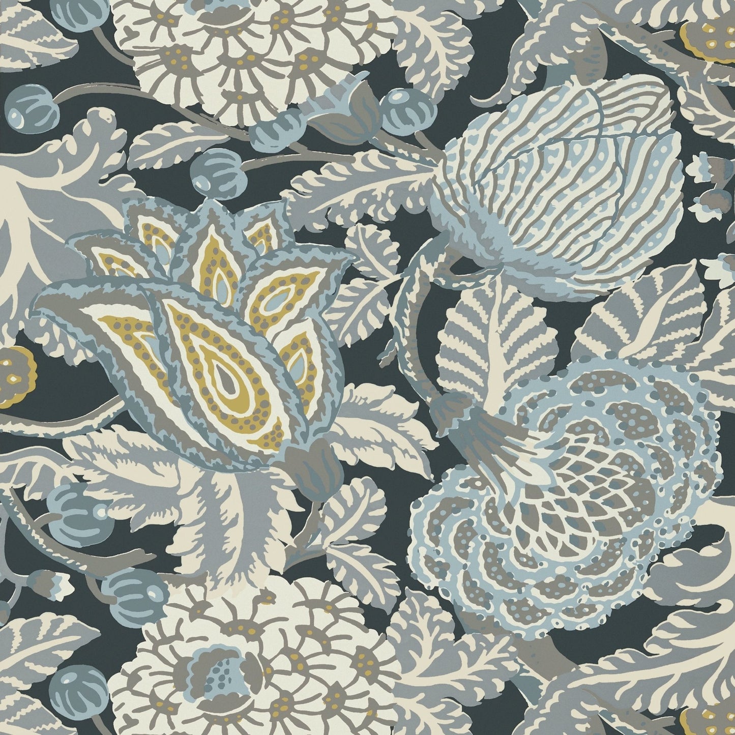 Mitford Wallpaper - Grey - Thibaut - T2944 - Premier Wallcovering