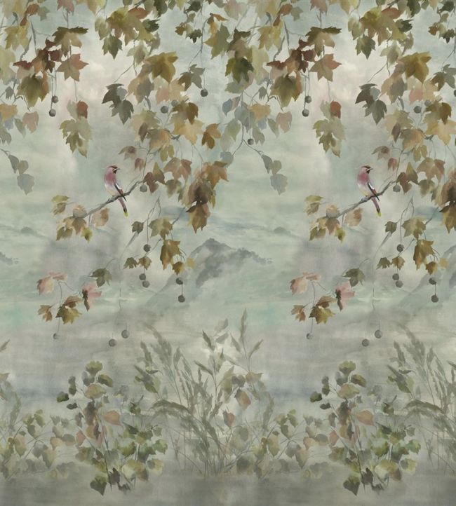 Miyako Scene 2 Wallpaper - Dove - PDG1112/01 - Designers Guild - Premier Wallcovering