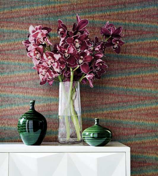 Moab Weave Wallpaper - Sun Baked - Thibaut - T13253 - Premier Wallcovering