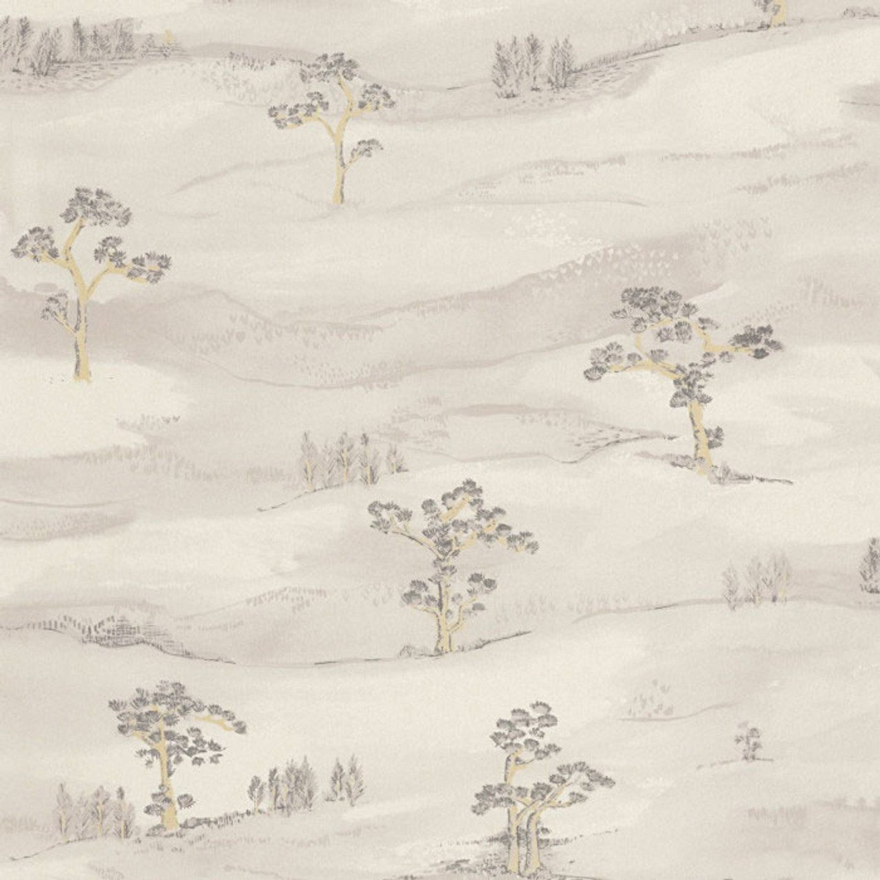 Mokuso Kyoto Wallpaper - Gris Plume - Casadeco - 88749053 - Premier Wallcovering