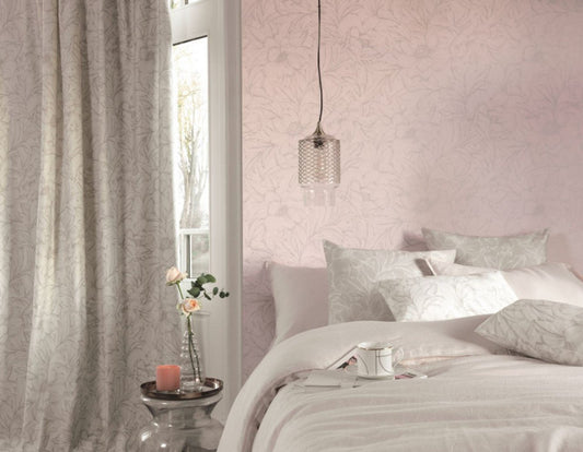 Monceau Florescence Wallpaper - Rose - Casadeco - 82354121 - Premier Wallcovering
