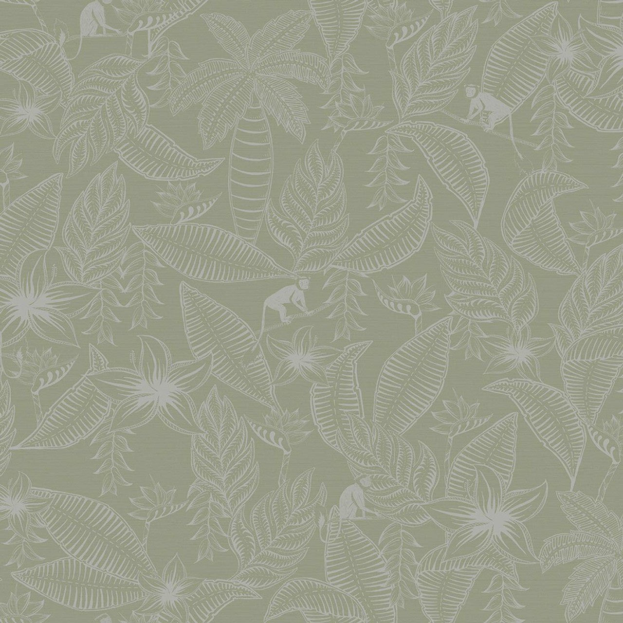 Monflo Fantasia Wallpaper - Sage Green - Ted Baker - 12701 - Premier Wallcovering
