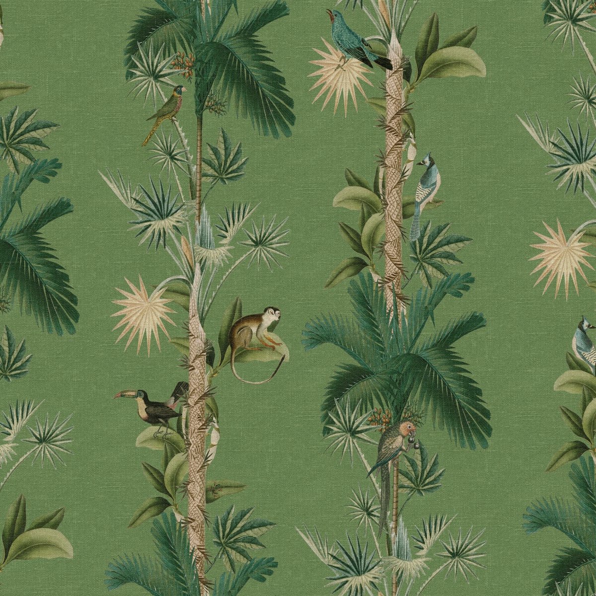Monkey Island Wallpaper - Tropical - Rebel Walls - R18103 - Premier Wallcovering