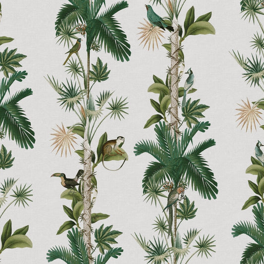 Monkey Island Wallpaper - Ivory - Rebel Walls - R18101 - Premier Wallcovering
