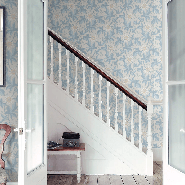 Monroe Wallpaper - Dawn Flower - Little Greene - 0291MODAWNZ - Premier Wallcovering