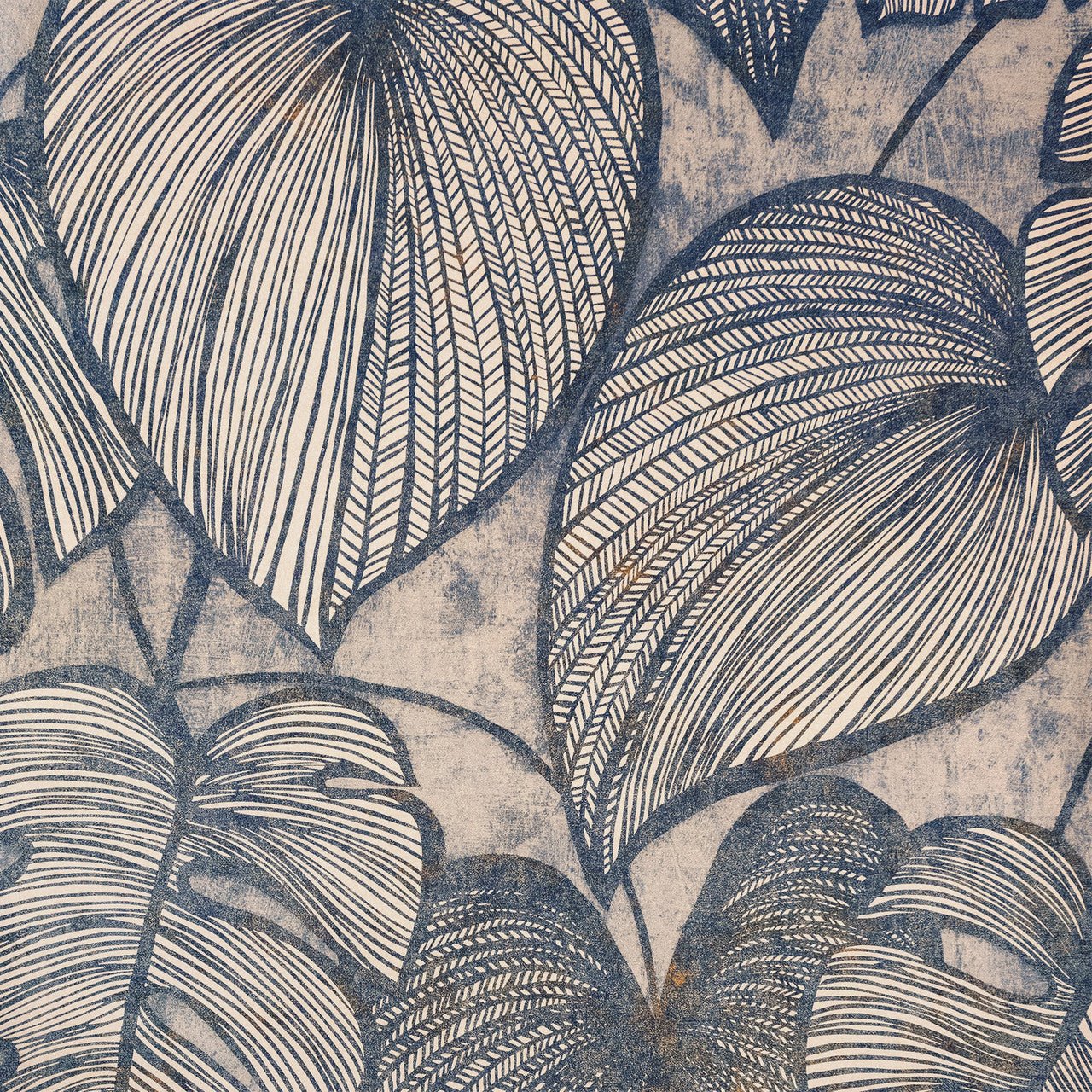 Monstera Lead Julie Feels Home Wallpaper - Navy Ash - Hohenberger - 26942 - Premier Wallcovering
