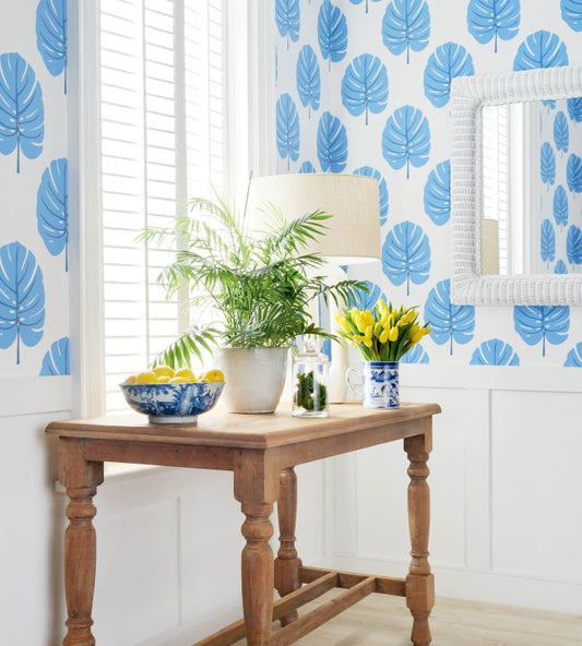 Monstera Wallpaper - Green - Thibaut - T13952 - Premier Wallcovering