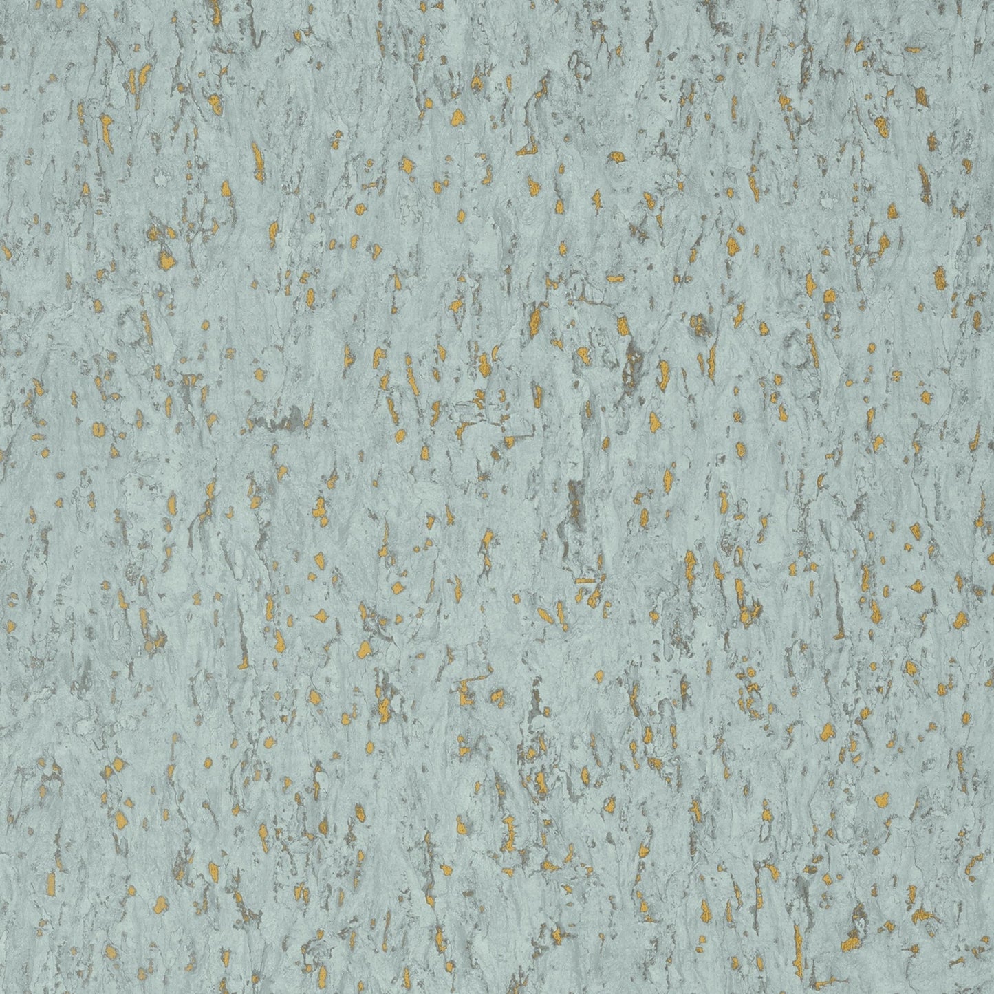 Montado Cork Wallpaper - Aqua on Metallic Gold - Thibaut - T75107 - Premier Wallcovering