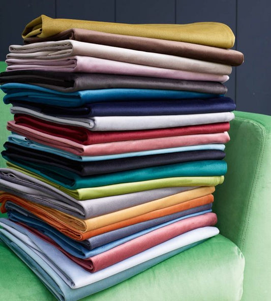 Montpellier Velvet Fabric - Soft Grey - Baker Lifestyle - PF50417 - 926 - Premier Wallcovering