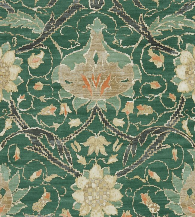 Montreal Wallpaper - Forest/Teal - 216432 - Morris & Co - Premier Wallcovering