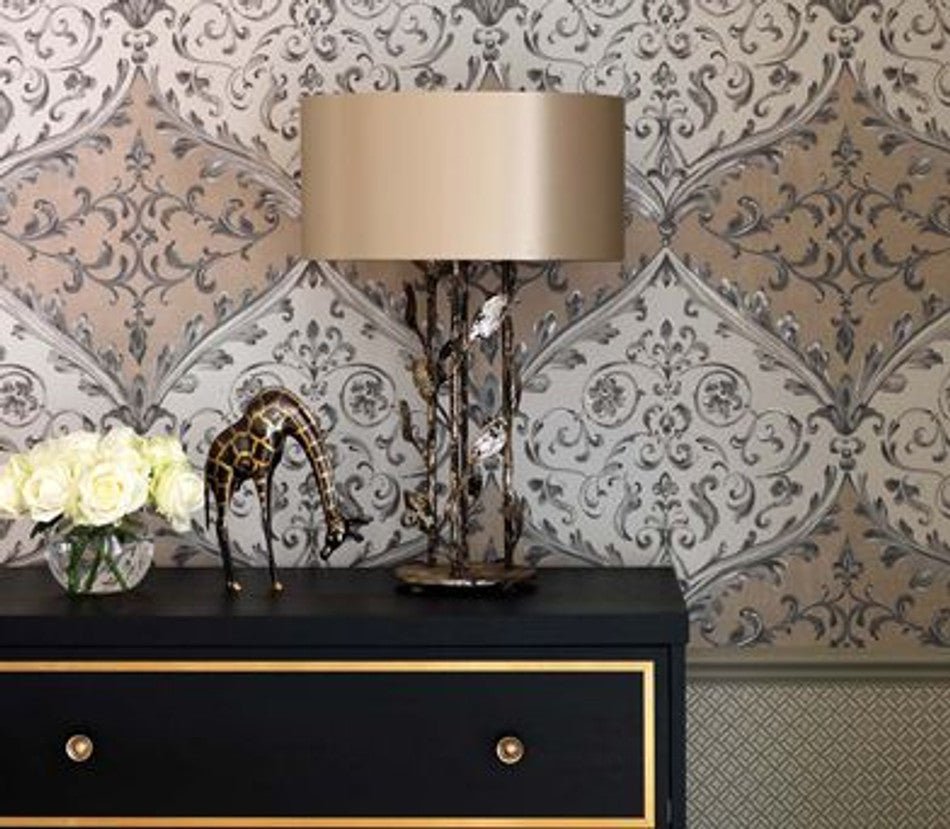 Montrose Wallpaper - Pink - Nina Campbell - NCW4156 - 03 - Premier Wallcovering