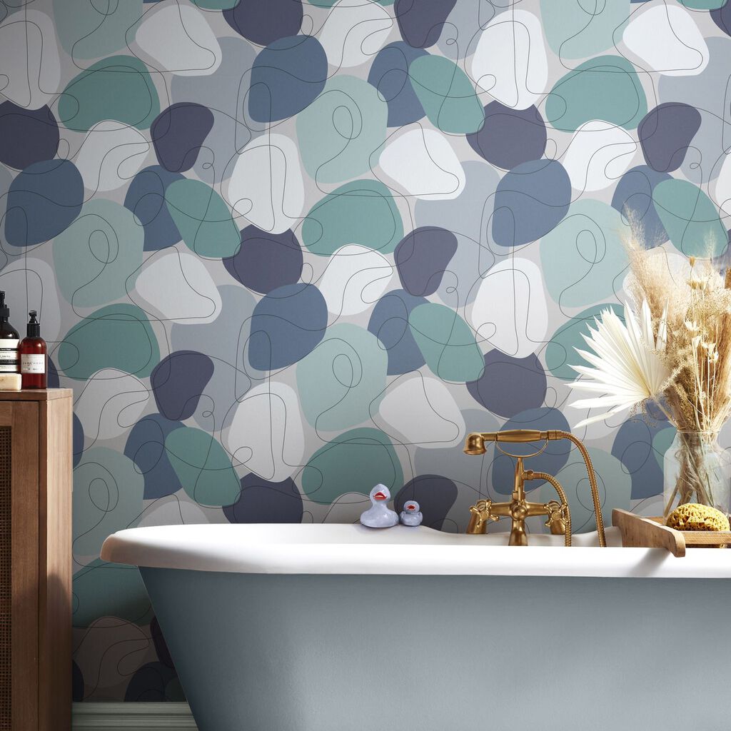 Mood Wallpaper - Blue - Envy - 118734 - Premier Wallcovering