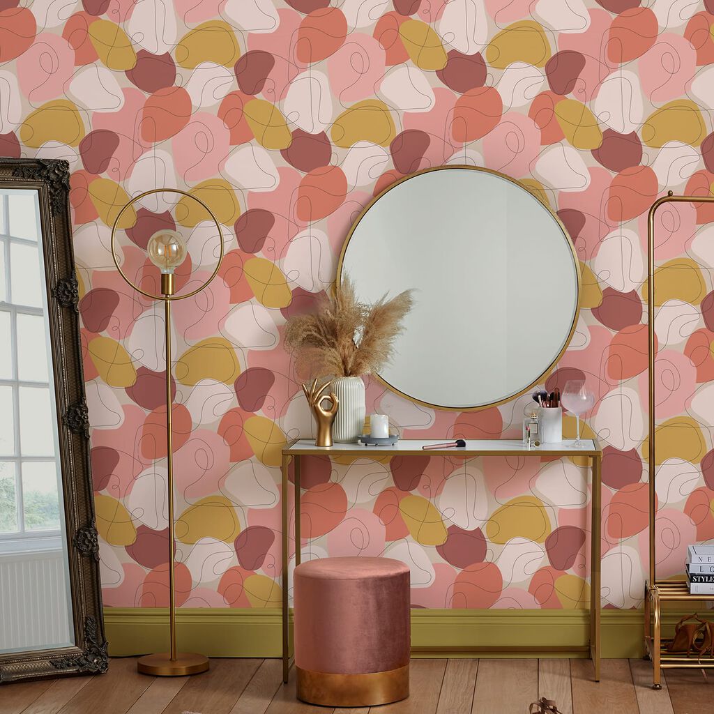 Mood Wallpaper - Peachy - Envy - 118609 - Premier Wallcovering