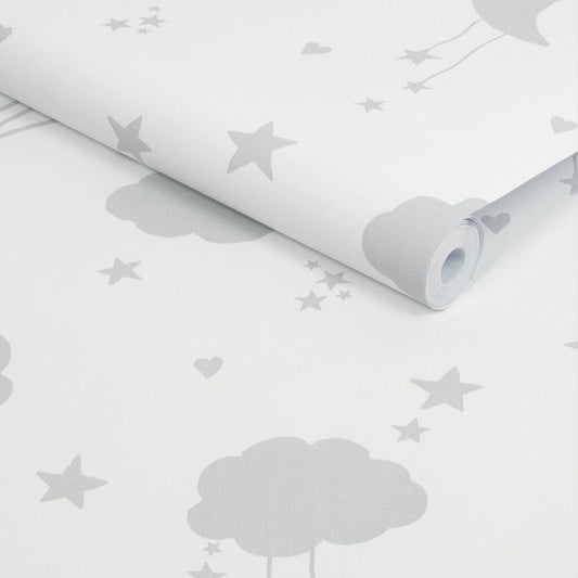Moon & Stars Wallpaper - Grey - Next - 118332 - Premier Wallcovering