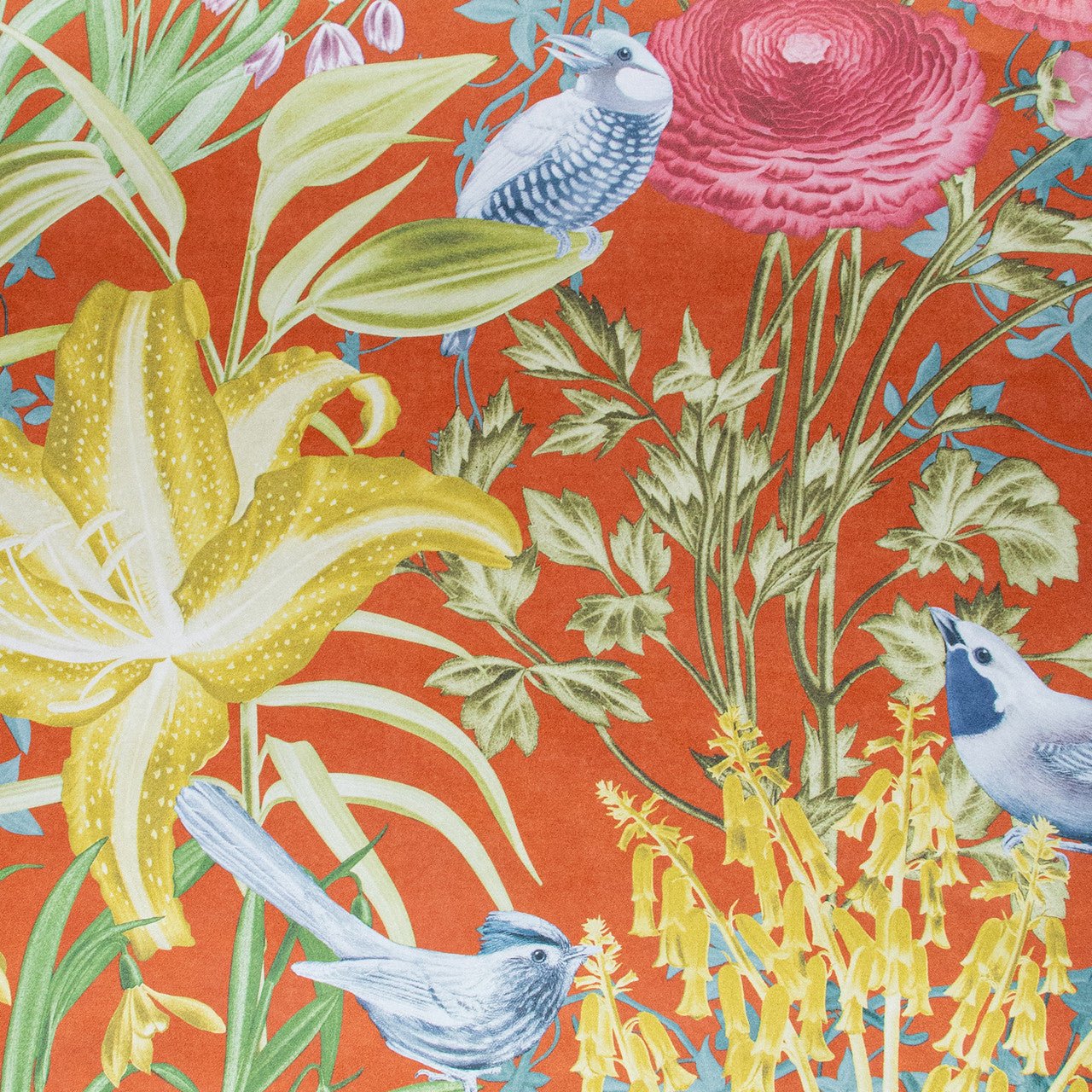 Moorea Tropical Wallpaper - Red Apple - Hohenberger - 26732 - Premier Wallcovering