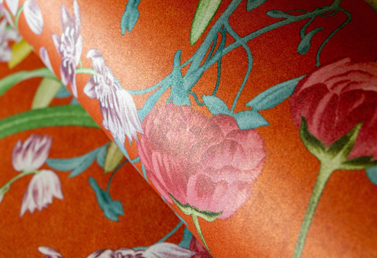Moorea Tropical Wallpaper - Red Apple - Hohenberger - 26732 - Premier Wallcovering