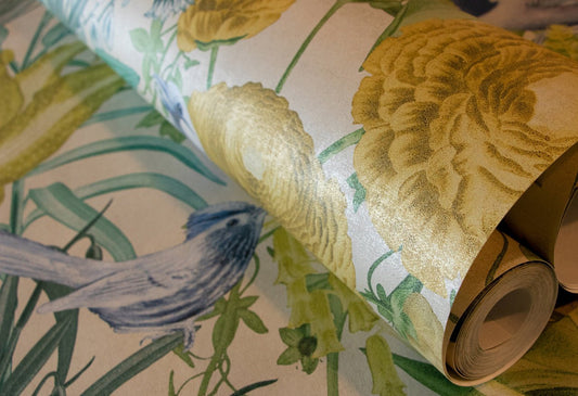 Moorea Tropical Wallpaper - Pineapple - Hohenberger - 26727 - Premier Wallcovering