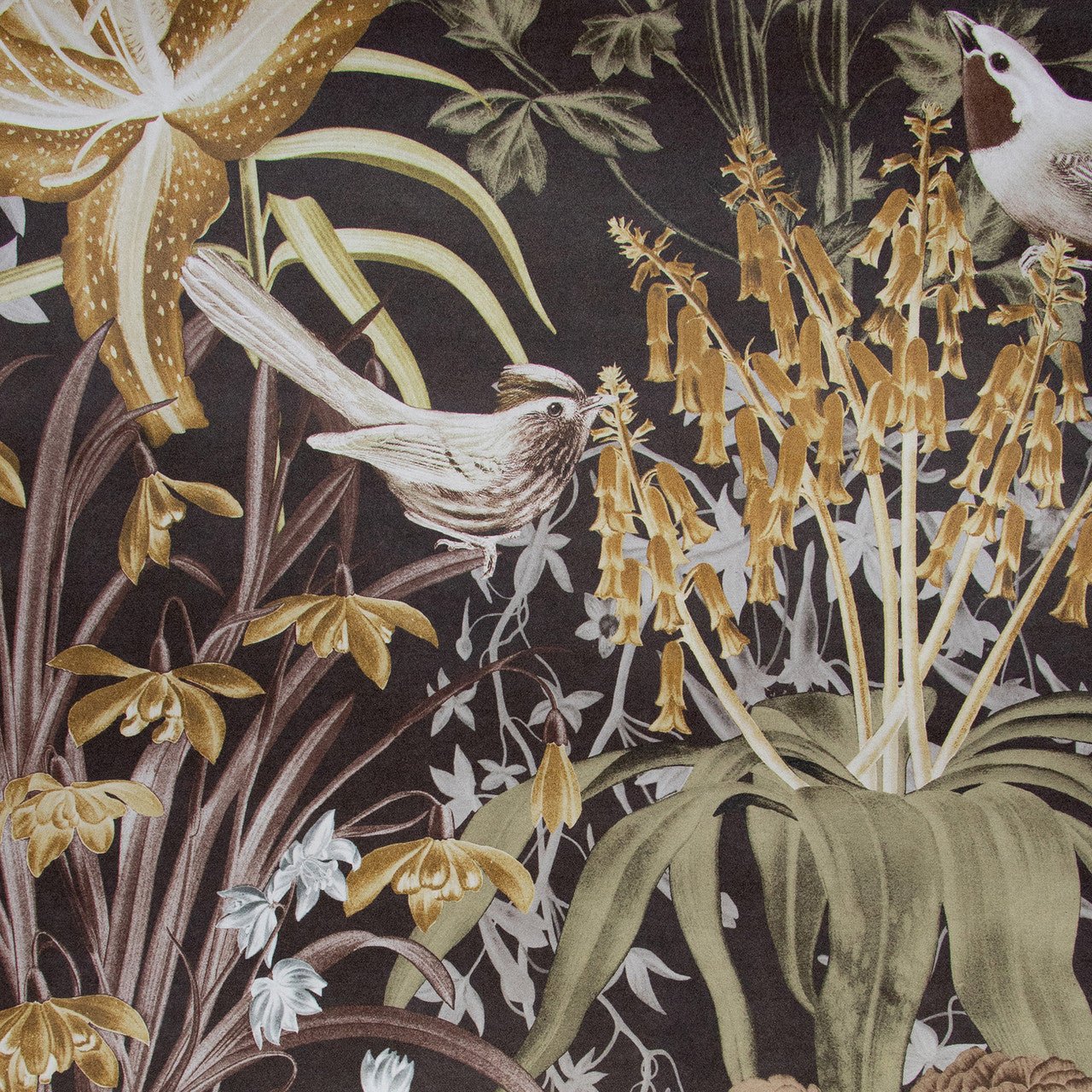 Moorea Tropical Wallpaper - Walnut - Hohenberger - 26729 - Premier Wallcovering
